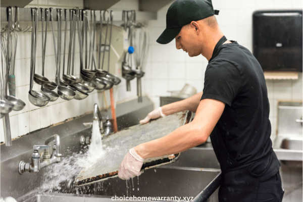 Clean a dishwasher drain hose 